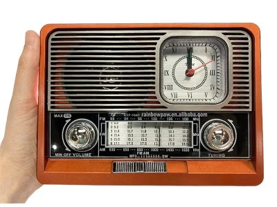 Portable Radio with Bluetooth Speaker & LED Flashlight