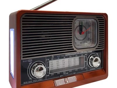 Portable Radio with Bluetooth Speaker & LED Flashlight