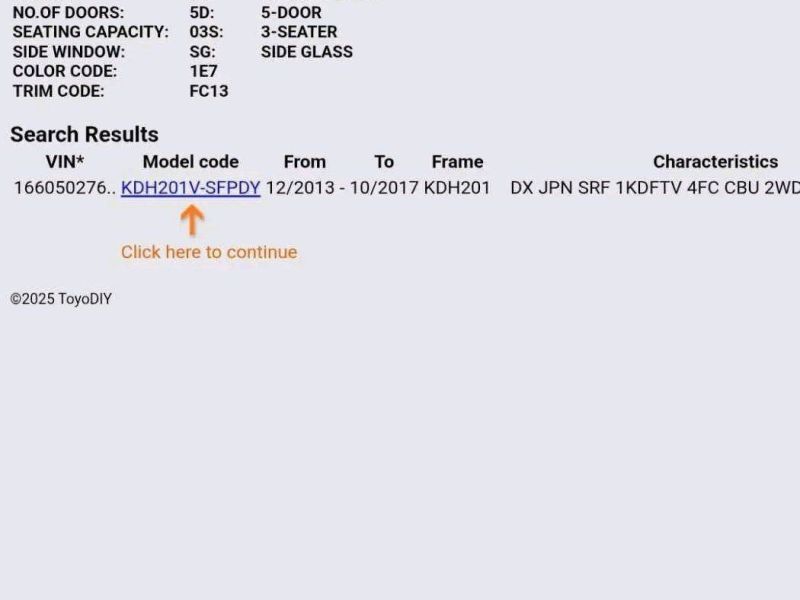 Toyota Abadula [ 1KD ] Car for sale